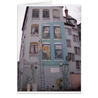 Building on a building Painting Cards