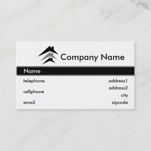 Building or Roofing Business Card Design