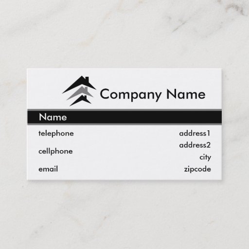Customizable Building or Roofing Business Card Design