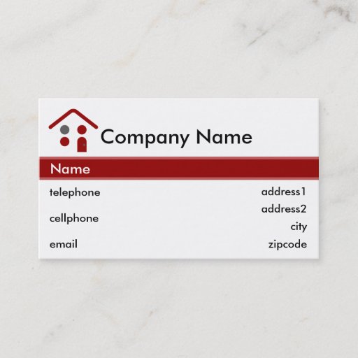 Customizable Building or Roofing Business Card Design