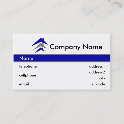 Building or Roofing Business Card Design
