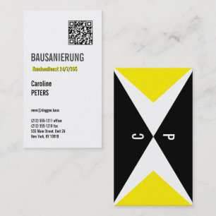 Building renovation business card