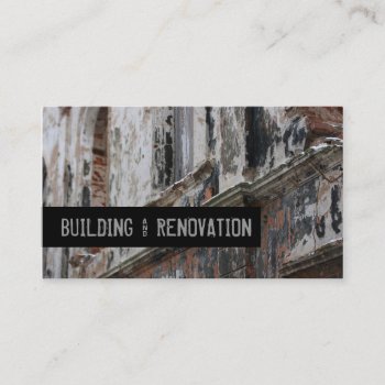 Building & Renovation Old House Architect Business Card by GetArtFACTORY at Zazzle