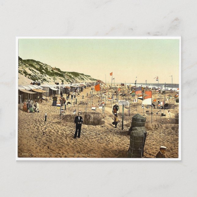 Building sand castles, Westerland, Sylt, Schleswig Postcard (Front)