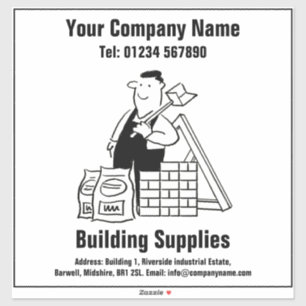 Building Services & Building Supplies Sticker