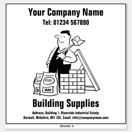 Building Services  Building Supplies Sticker