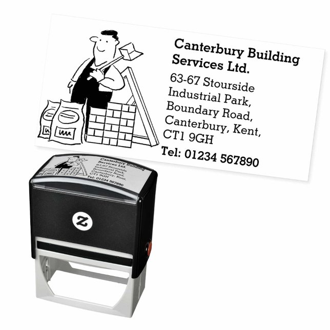 Building Services & Supplies Business Self-inking Stamp (Creator Uploaded)
