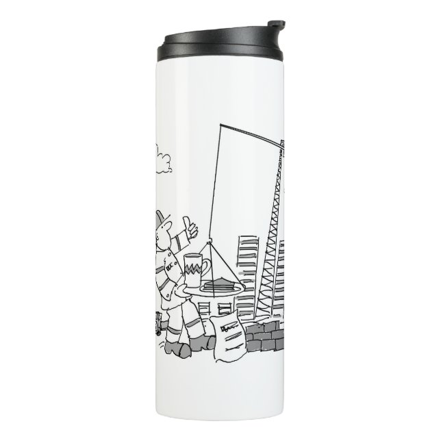 Building Site Overhead Crane Operator Thermal Tumbler (Rotated Left)