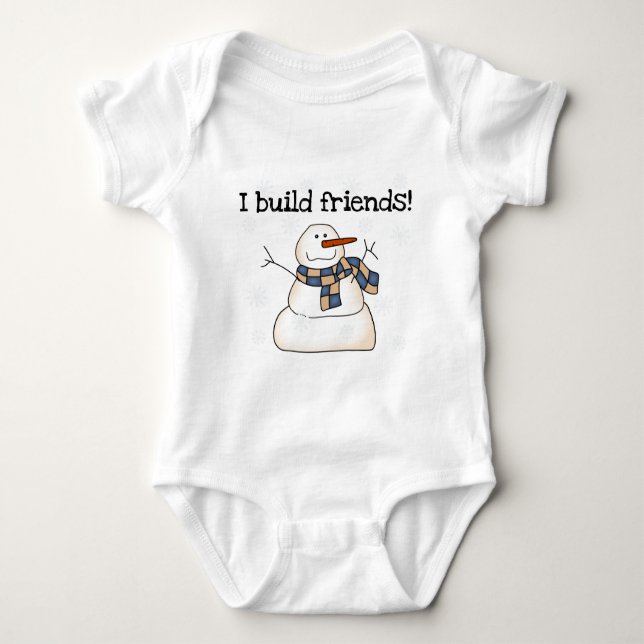 Building Snow Friends Tshirts and Gifts (Front)