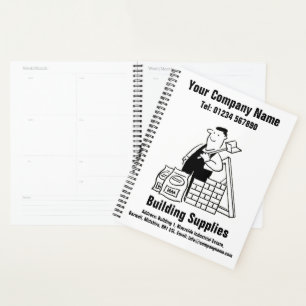 Building Supplies Cartoon Design Planner