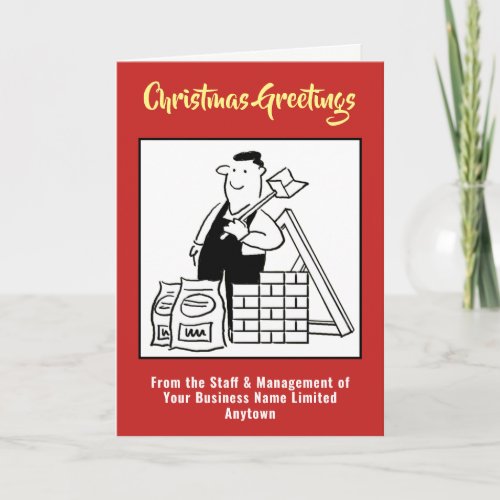 Building Supplies or House Builder Christmas Card