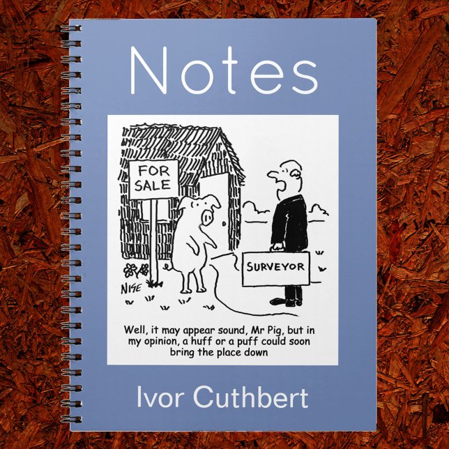 Building Surveyor looks at Mr Pig's house Notebook (Creator Uploaded)