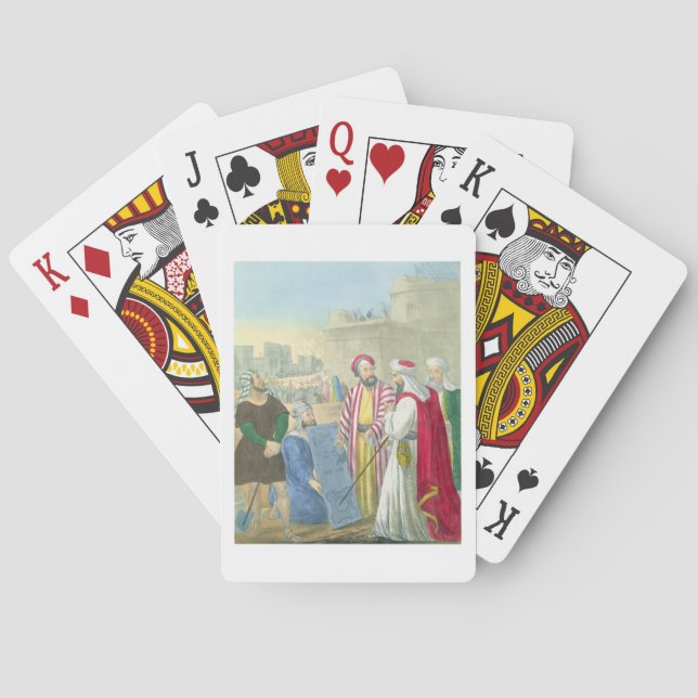 Building the City and the Tower of Babel, from a b Poker Cards (Back)
