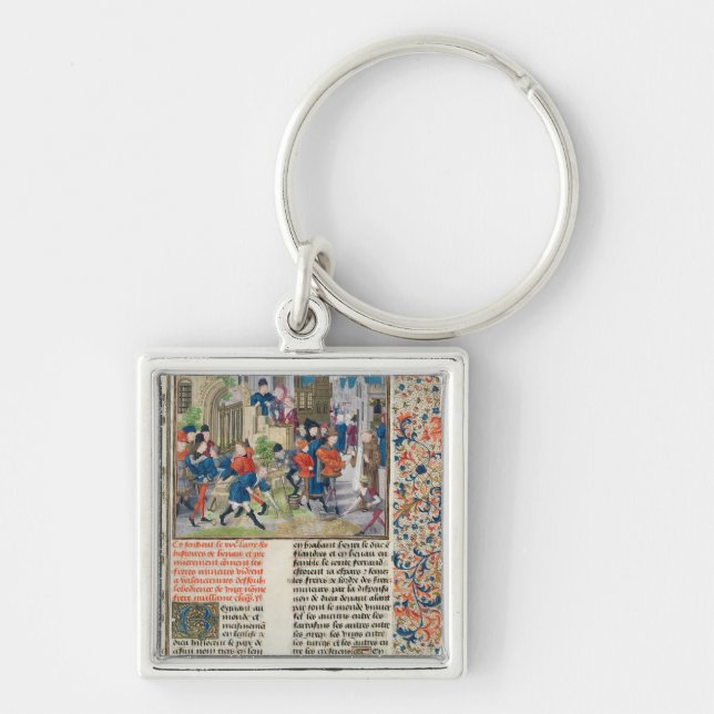 Building the Foundations of the Monastery Keychain (Front)