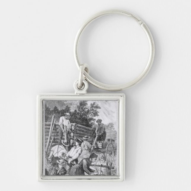 Building the Log-Cabin Keychain (Front)