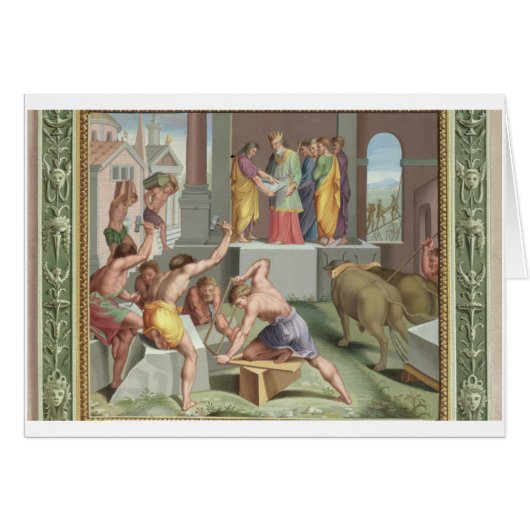 Building The Temple of Solomon, illustration from (Front Horizontal)