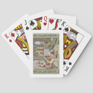Building The Temple of Solomon, illustration from Poker Cards