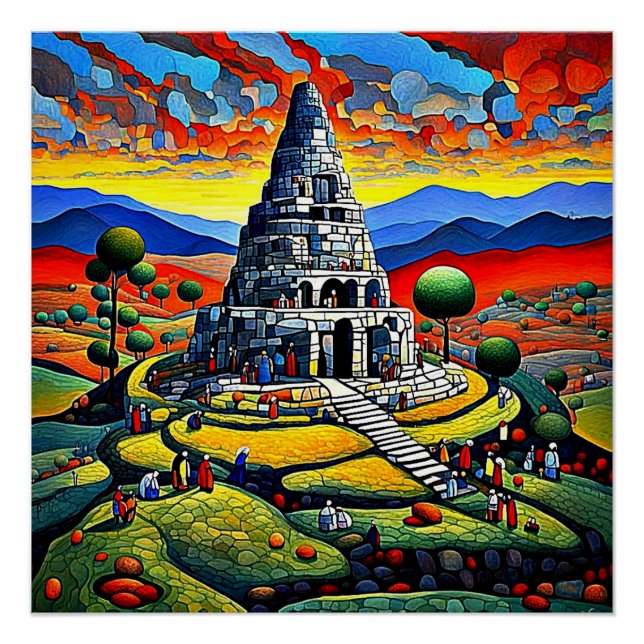 Building the Temple Poster (Front)