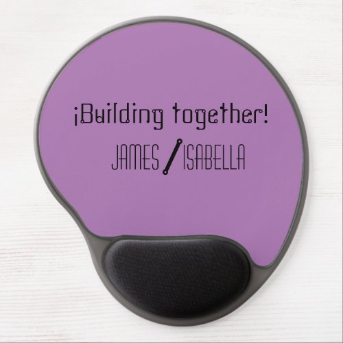 Building Together Two_Person Lavender Gel Mouse Pad