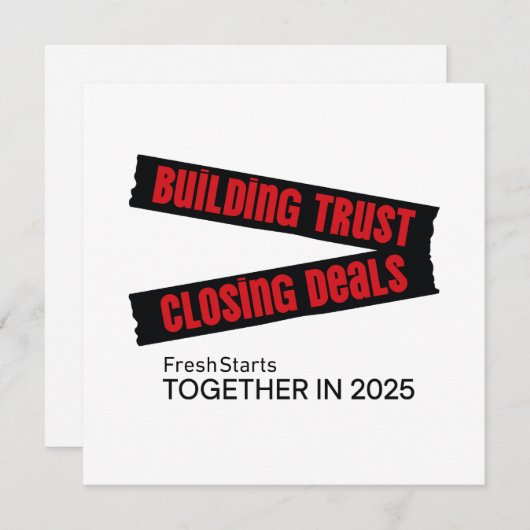 Building Trust, Closing Deals (Front/Back)