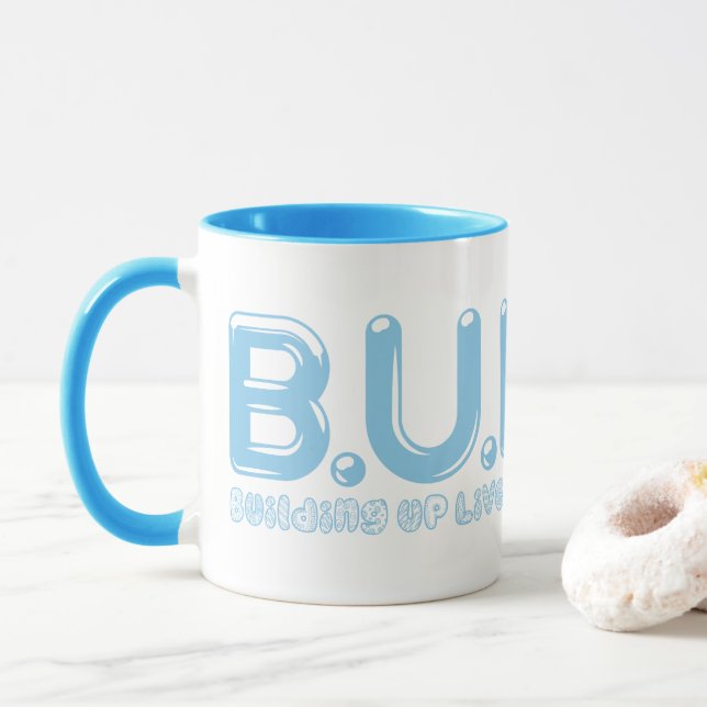 Building Up Lives & Loving Yourself Mug (With Donut)