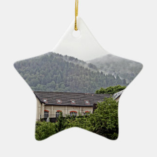 BuildingInTheHills Ceramic Ornament
