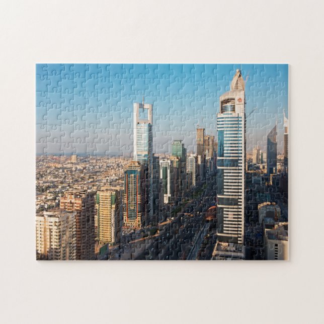 Buildings Along Sheikh Zayed Road, Dubai Jigsaw Puzzle (Horizontal)