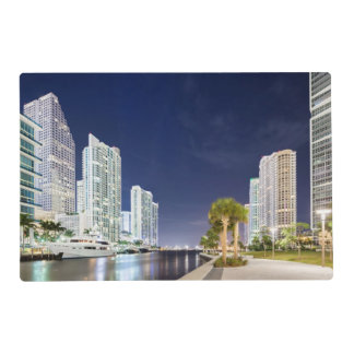 Buildings along the Miami River Riverwalk Placemat