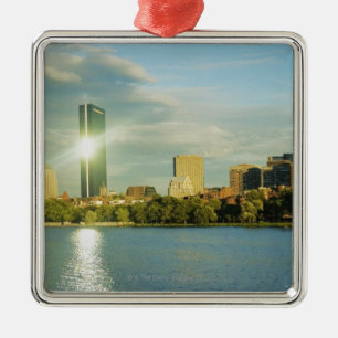 Buildings at sunset, John Hancock Tower, Boston, Metal Ornament