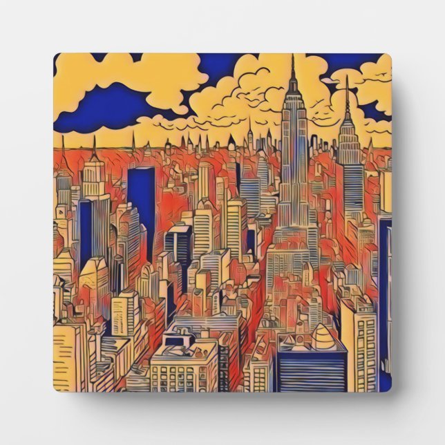Buildings City Art Plaque (Front)