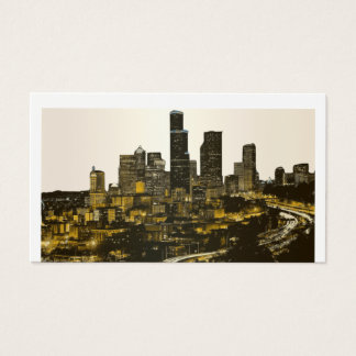 Buildings City Profile Card Stylish High buildings
