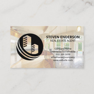 Buildings Icon   Real Estate Agent Business Card