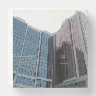 Buildings Wooden Box Sign