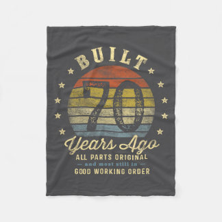 Built 70 Years Ago - All Parts Original 70th Birth Fleece Blanket