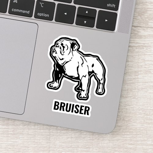 Built Bulldog Custom Name Gym Sticker