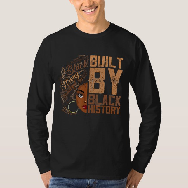 Built By Black History Apparel Melanin Women Ameri T-Shirt (Front)