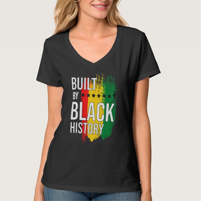 Built By Black History Blackity Black Black T-Shirt (Front)