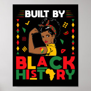 Built By Black History Month Strong African Pride Poster