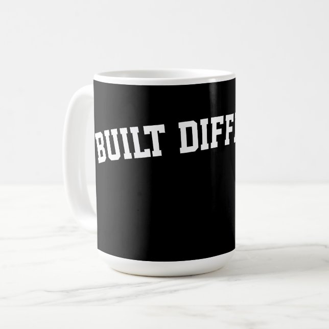 Built Different – Bold Streetwear Statement Coffee Mug (Front Left)