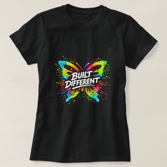 Built Different Butterfly Shirt 0047699-FB (Design Front)