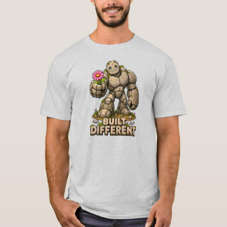 Built Different Cute Stone Golem DND Fantasy Humor T-Shirt