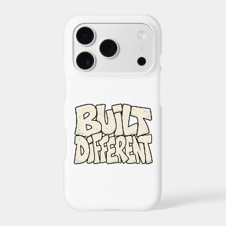 Built Different — Elite Mindset Motivation Graphic iPhone 17 Pro Case