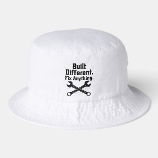 Built Different Fix Anything Mechanic Wrench Bucket Hat