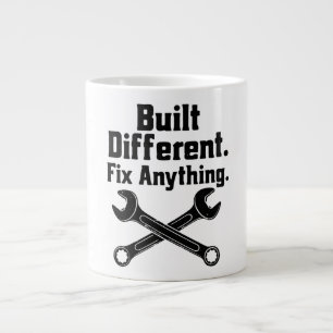 Built Different Fix Anything Mechanic Wrench Giant Coffee Mug