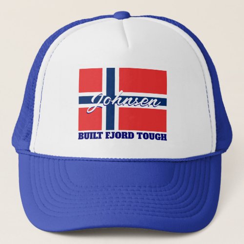 Built Fjord Tough and Norwegian Flag Trucker Hat