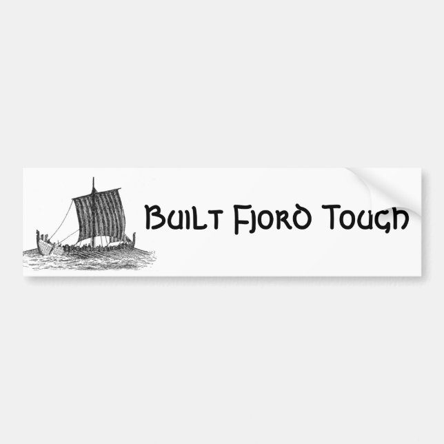 Built Fjord Tough Bumper Sticker (Front)