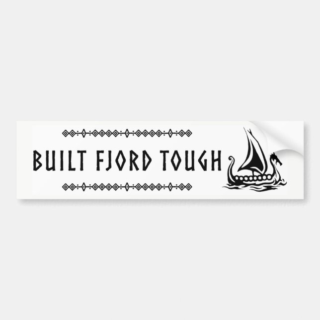Built Fjord Tough Bumper Sticker (Front)