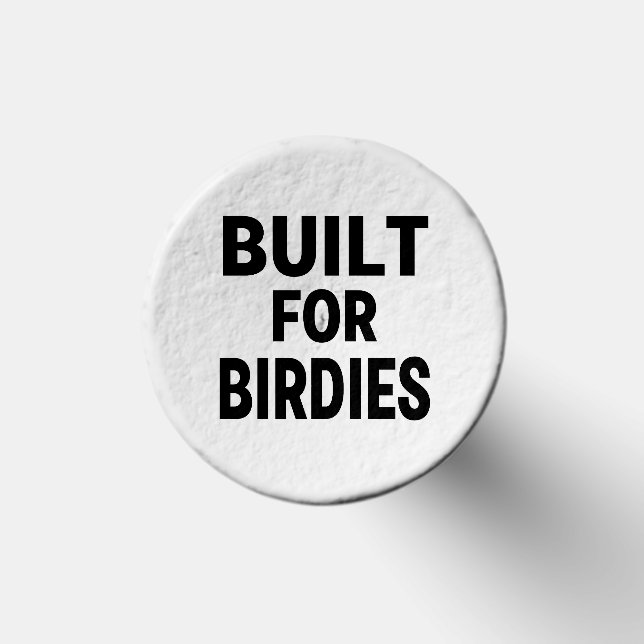 Built for Birdies – Modern Black & White Golf Tees (Top)