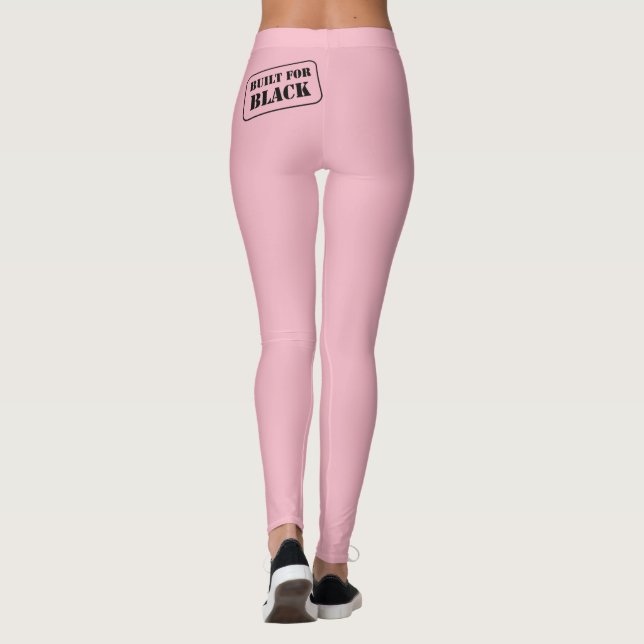 Built for Black pink Leggings (Back)