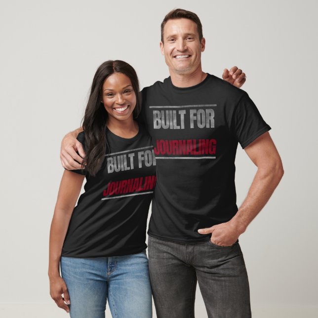 Built for Journaling - Journaling Lover Minimalist T-Shirt (Unisex)